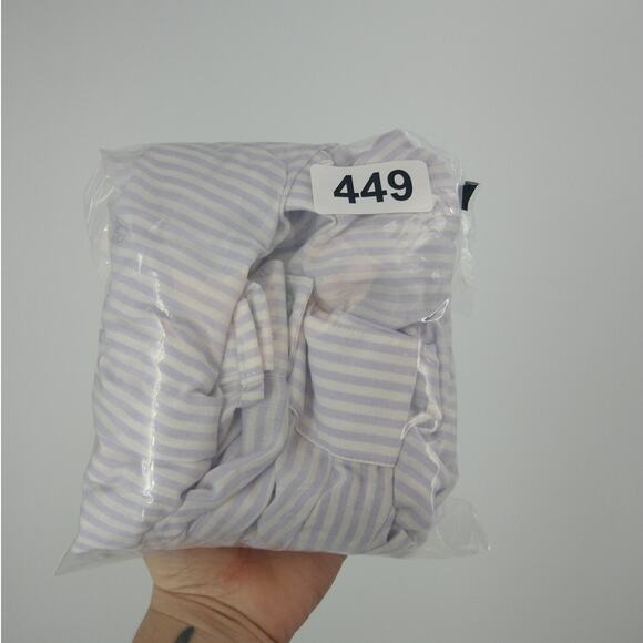 Universal‎ Thread Shirt Plus 2X Pinstripe  Button Up Long Sleeve White Blue NWT - Picture 9 of 9